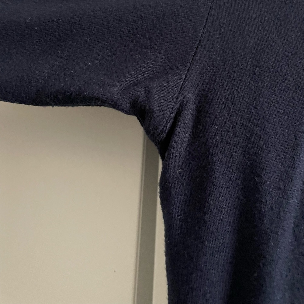 Lou & Grey Cowl Neck Sweatshirt in Navy - Picture 8 of 8